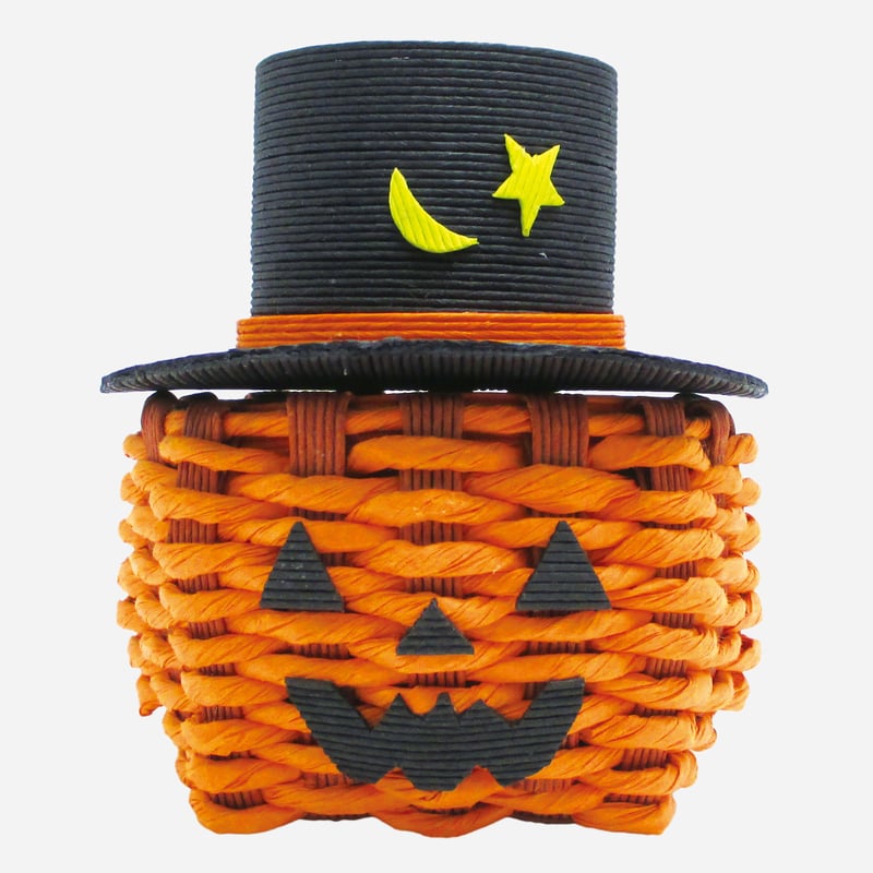 クラフトバンド レシピ】蓋付きハロウィーンかご | M's Factory