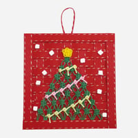 【クラフトバンド レシピ】クリスマスツリーのプレート