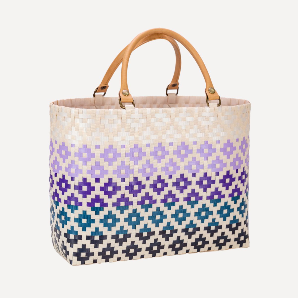 PPバンド レシピ】PPバンドのあじろ編みグラデーションバッグ | M's