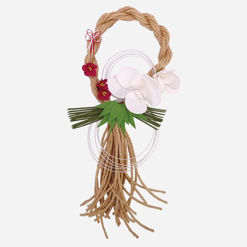 しめ縄no.736 クラフトバンド レシピ】タッセル型のしめ縄 | M's Factory