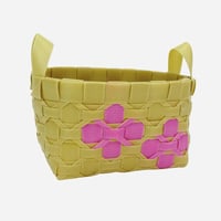 【PPバンド レシピ】PPバンドのお花のミニかご