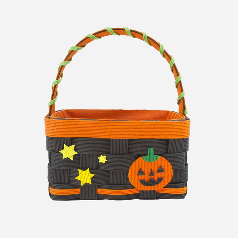 クラフトバンド レシピ】ハロウィンカラーのミニかご | M's Factory