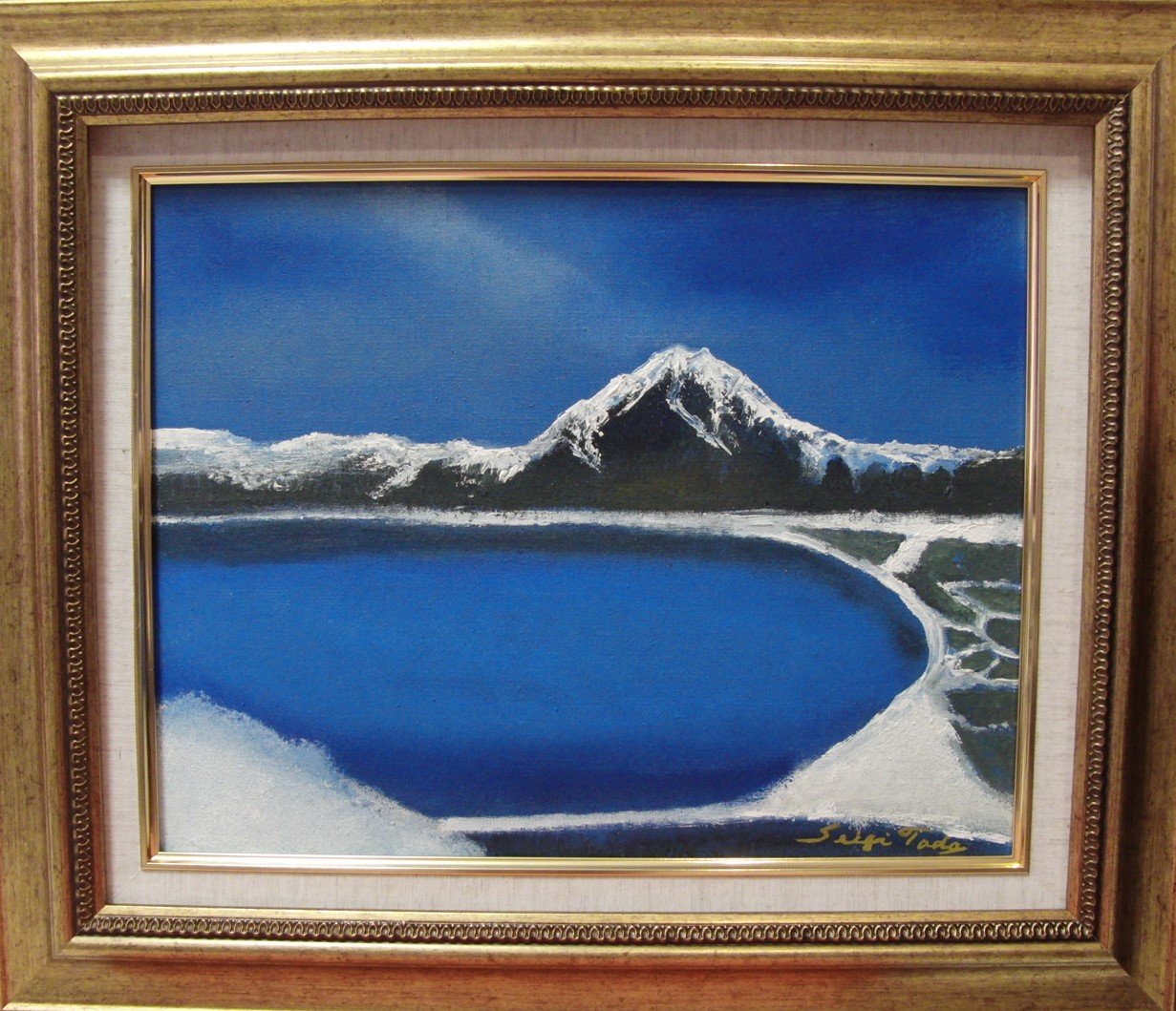 ≪国美協≫多田晴義、『北海道 羊蹄山』、油彩画、F6号：40,9×31,8cm