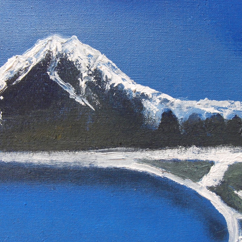≪国美協≫多田晴義、『北海道 羊蹄山』、油彩画、F6号:40,9×31 ≪国美協≫多田晴義、『北海道 羊蹄山』、油彩画、F6号:40,9×31