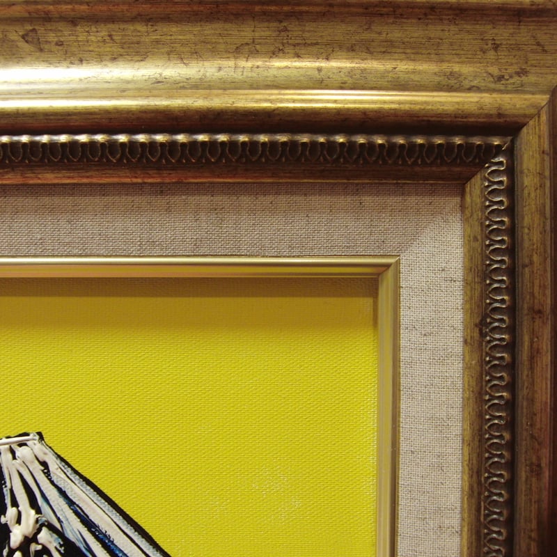 ≪国美協≫TOMOYUKI・友之、『富士山 青い月』、油彩画、F6号：40,9×31