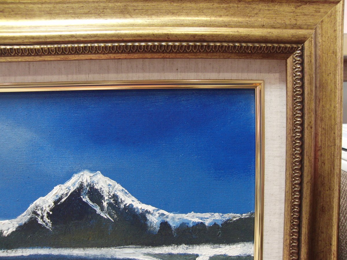 ≪国美協≫多田晴義、『北海道 羊蹄山』、油彩画、F6号：40,9×31