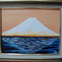 ≪国美協≫TOMOYUKI・友之、『富士山』、油彩画、F6号：40,9×31,8cm、、油絵一...