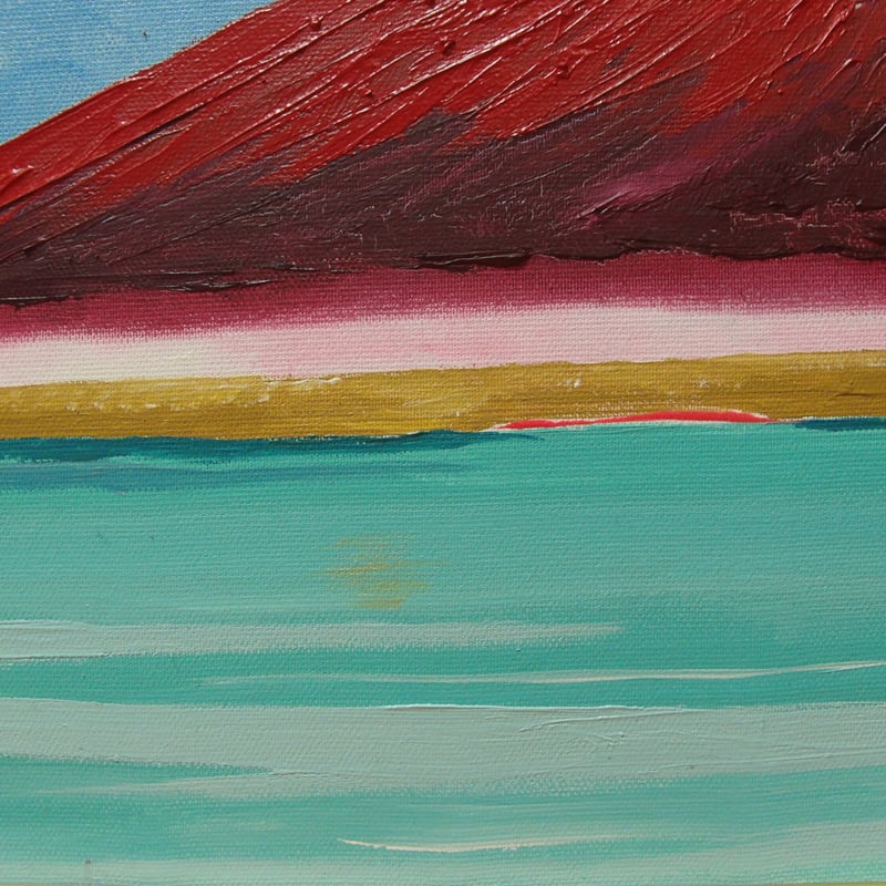 ≪国美協≫TOMOYUKI・友之、『富士山 赤富士』、油彩画、F6号 ≪国美協≫TOMOYUKI・友之、『富士山 赤富士』、油彩画、F6号