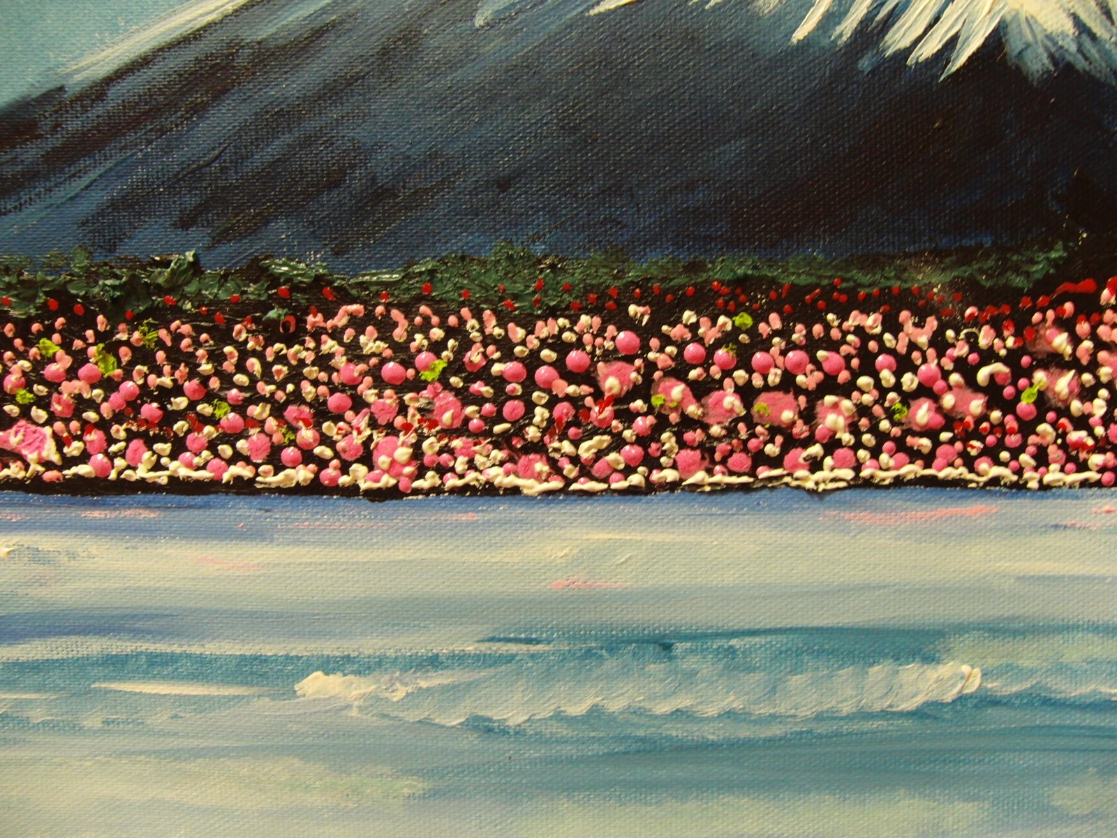 ≪国美協≫TOMOYUKI・友之、『富士山(春)』、油彩画、F6号：40,9×31