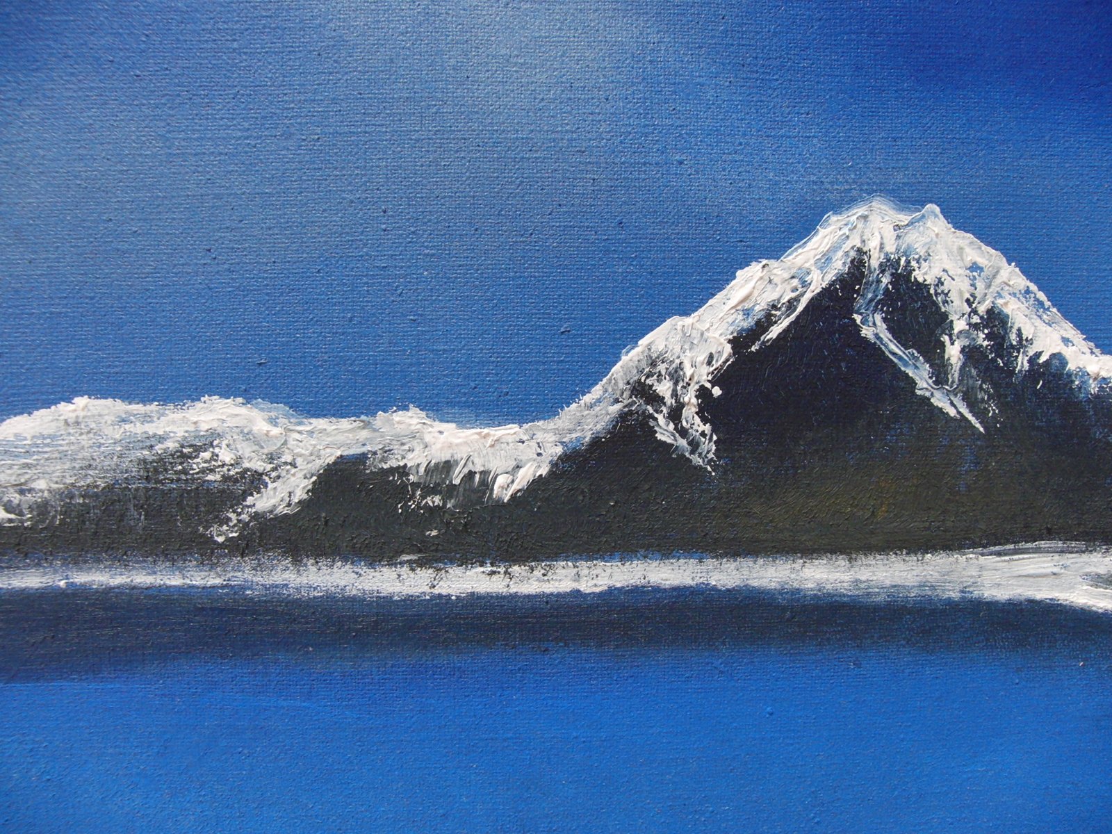 ≪国美協≫多田晴義、『北海道 羊蹄山』、油彩画、F6号：40,9×31,8cm