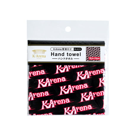 K-ARENA 壁面ロゴ総柄　ハンドタオル