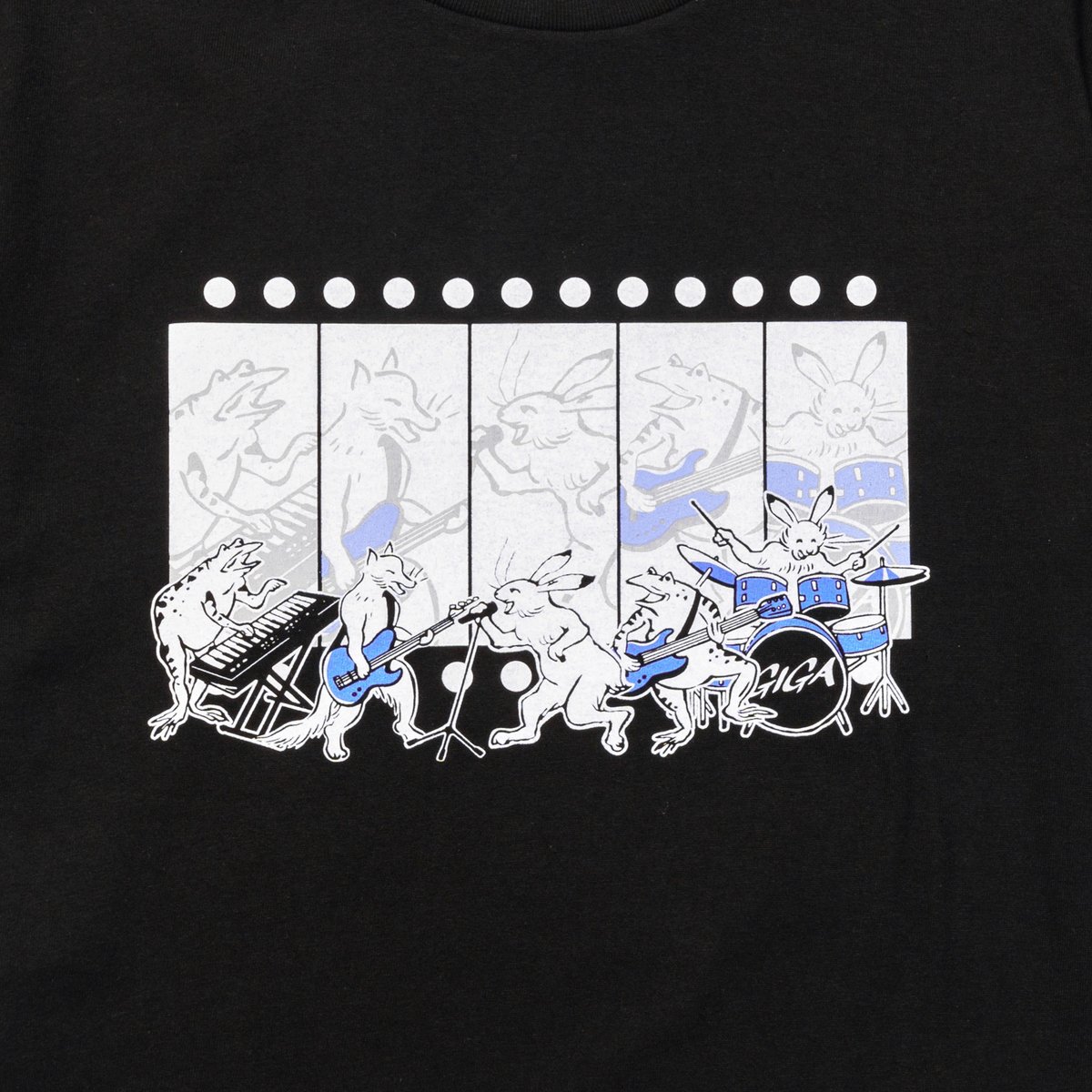 Tシャツ【鳥獣戯画×Kアリーナ横浜】ライブステージ編/ブラック