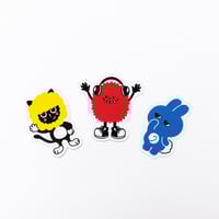 けだまりあん　ステッカー