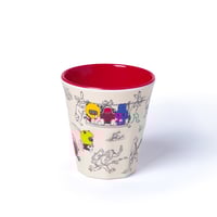 鳥獣戯画×けだまりあん　メラミンコップ