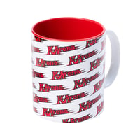 K-Arena　壁面ロゴ総柄　マグカップ【レッド】