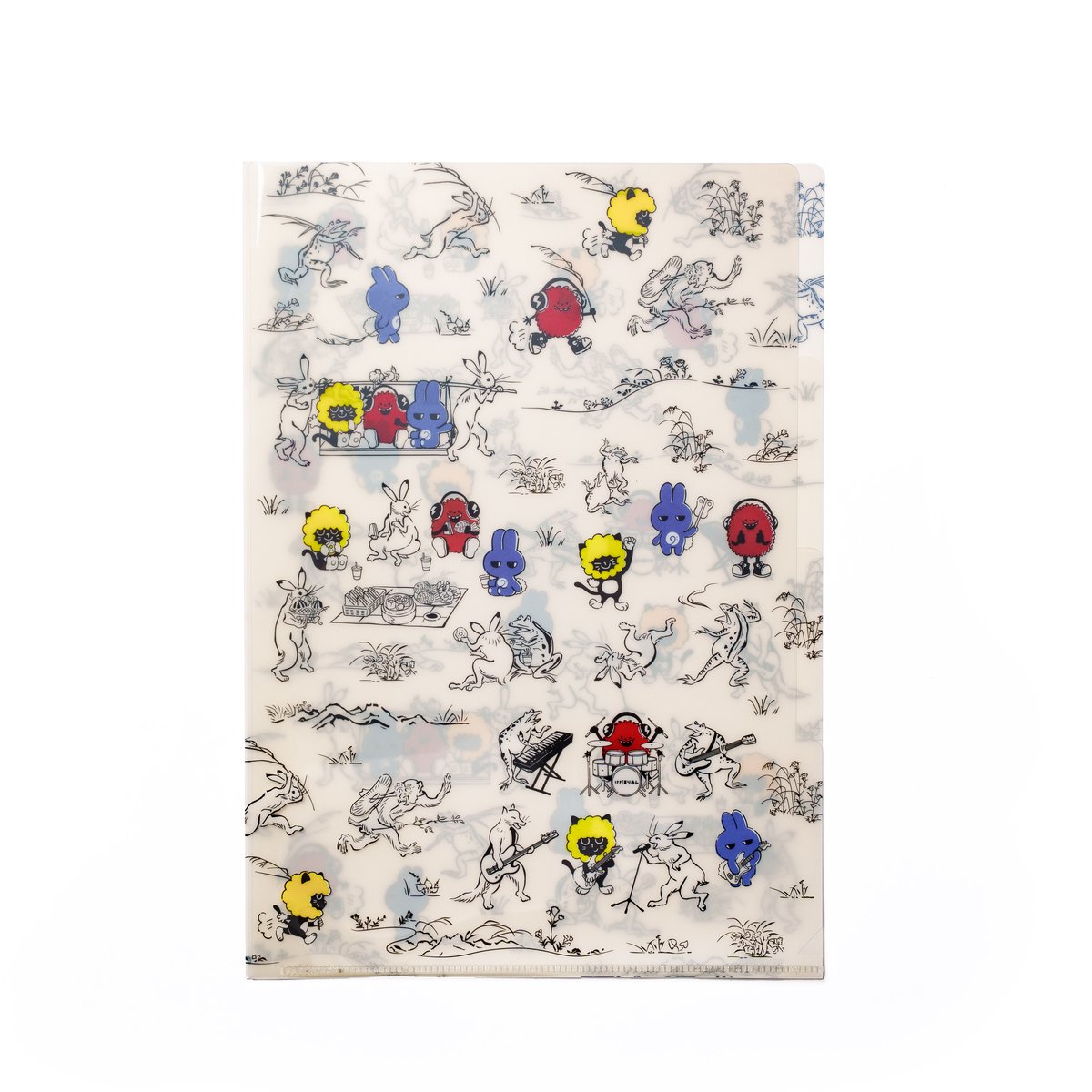 鳥獣戯画×けだまりあん 3ポケットクリアファイル | K-Arena Shop Online