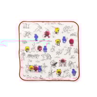 鳥獣戯画×けだまりあん　たおるはんかち