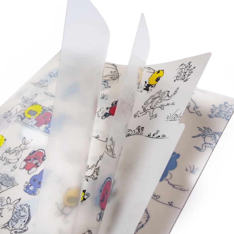 鳥獣戯画×けだまりあん 3ポケットクリアファイル | K-Arena Shop Online