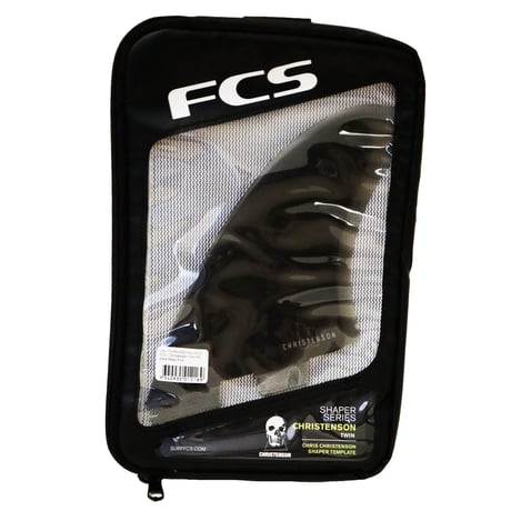 FCS II クリステンソン ツインフィンセット CHRISTENSON TWIN FIN SET XL SHAPER SERIES Black Retail Fins