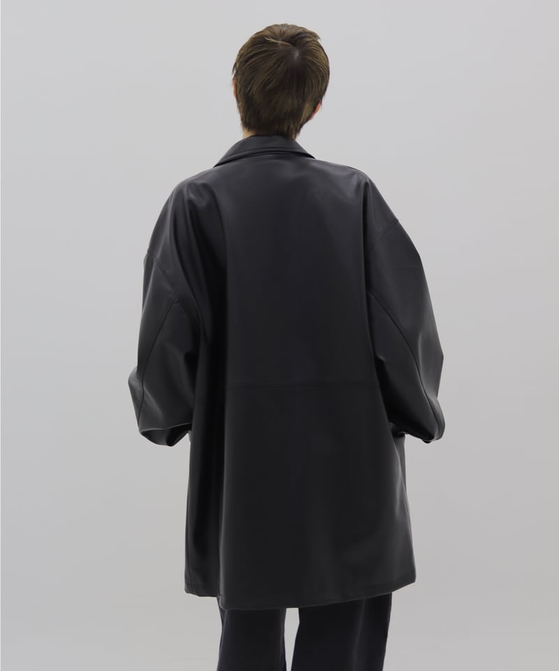 Fake Leather Coveralls Jacket | lit