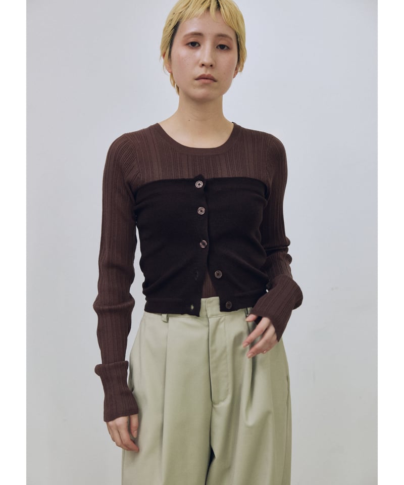 Bustier Set Random Rib Knit | lit