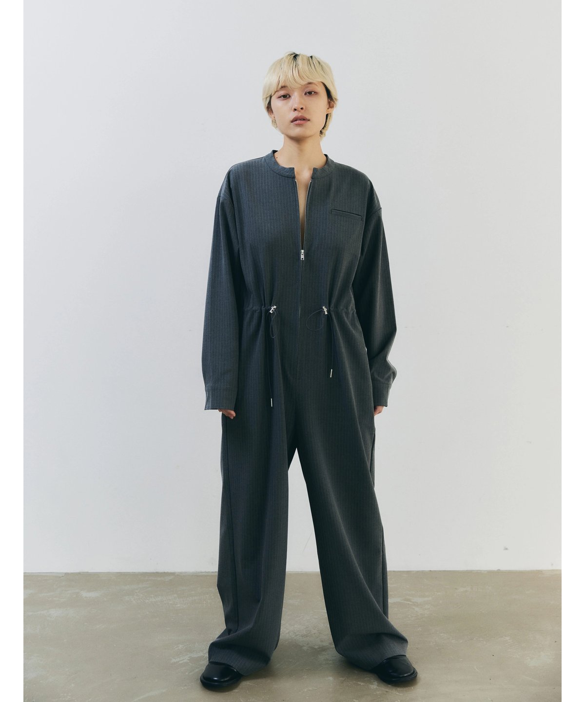 Stripe Zip Jump Suit | lit