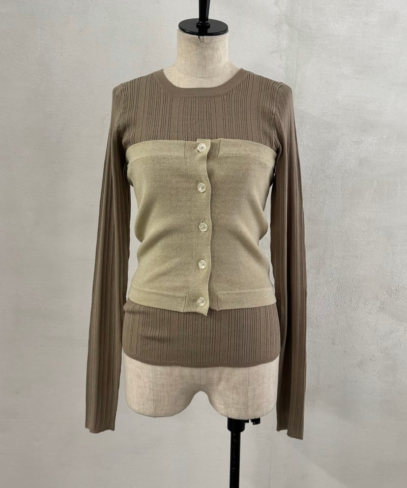 Bustier Set Random Rib Knit | lit