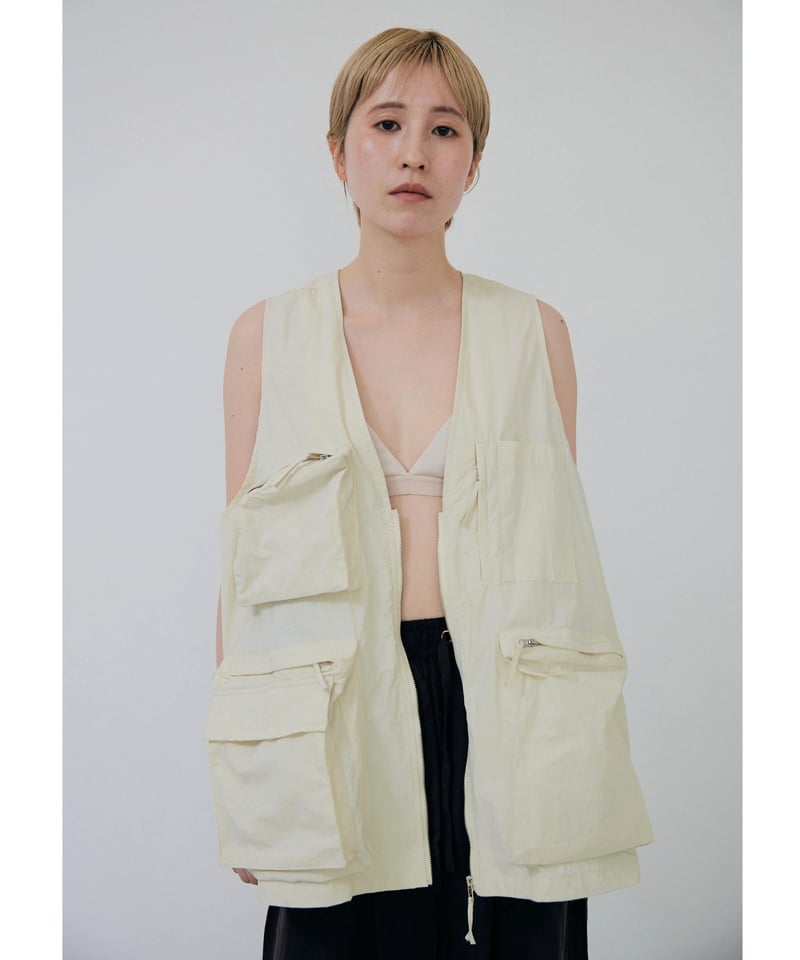 トップス lit NEW ver Hunting Nylon Vest ivory Hunting Nylon Vest | lit