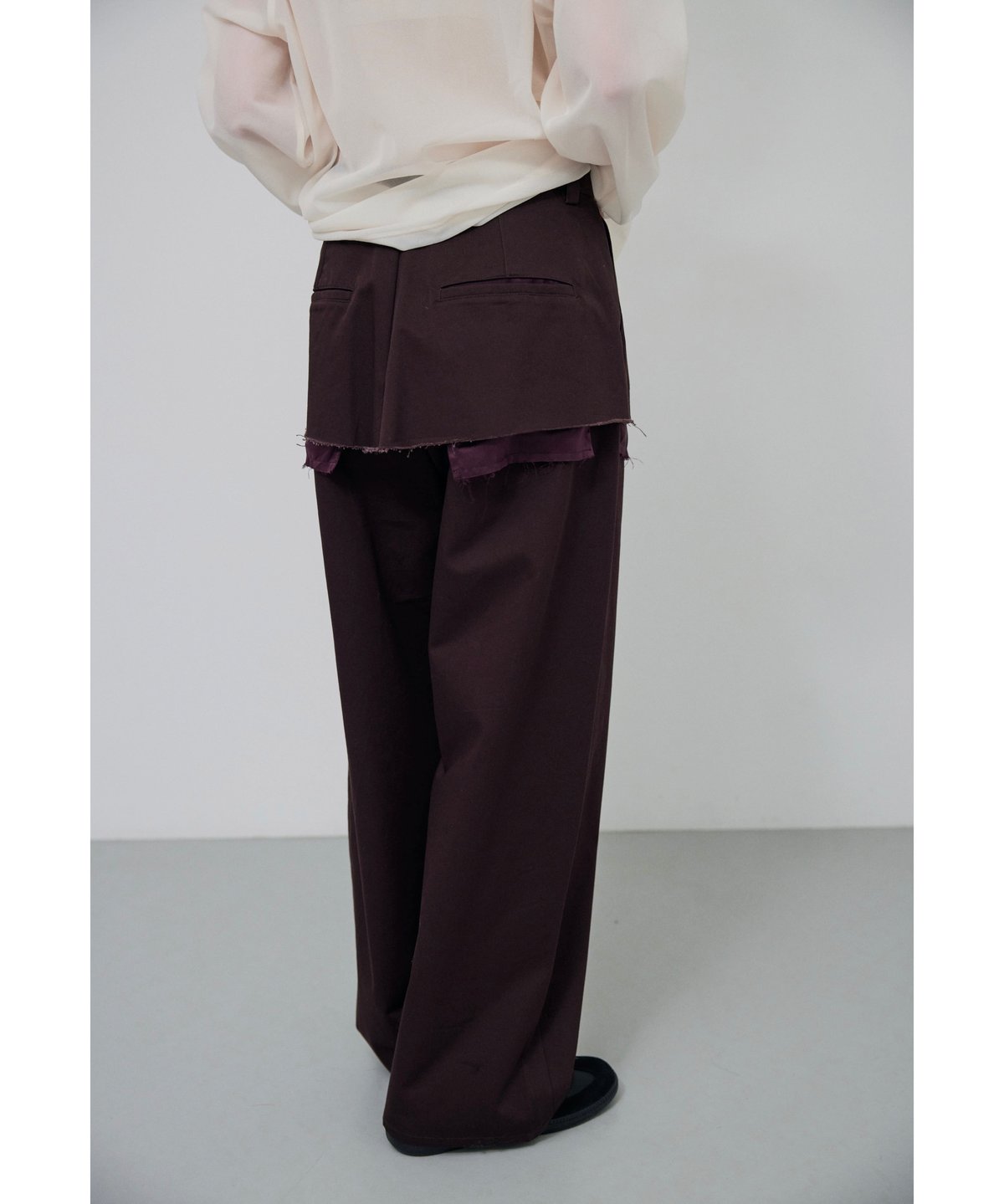 lit Layered Like Twill Pants レイヤードパンツ 38 - メルカリ