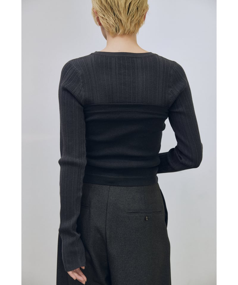 Bustier Set Random Rib Knit | lit