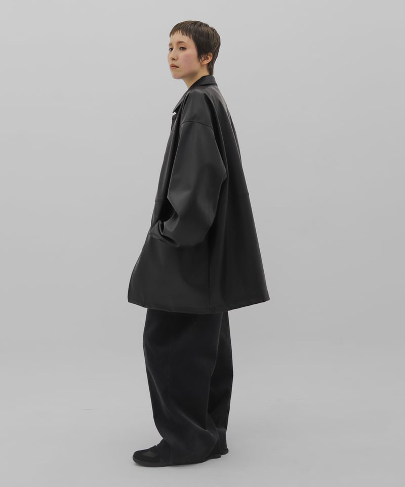 Fake Leather Coveralls Jacket | lit