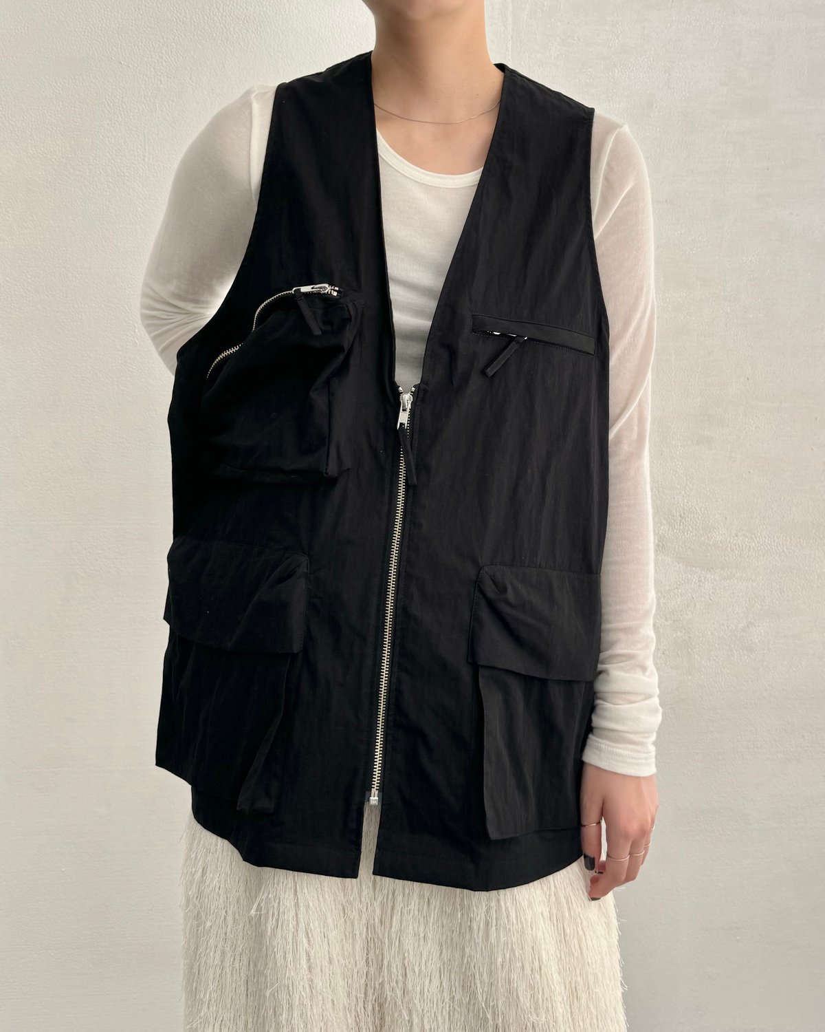 Hedie.+ Nylon Vest ブラック Hedie.+ Nylon Vest ブラック