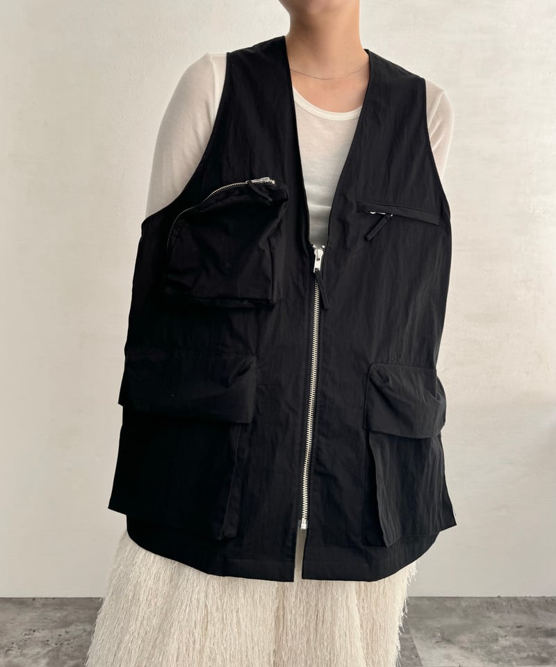 Hedie.+ Nylon Vest ブラック Hedie.+ Nylon Vest ブラック