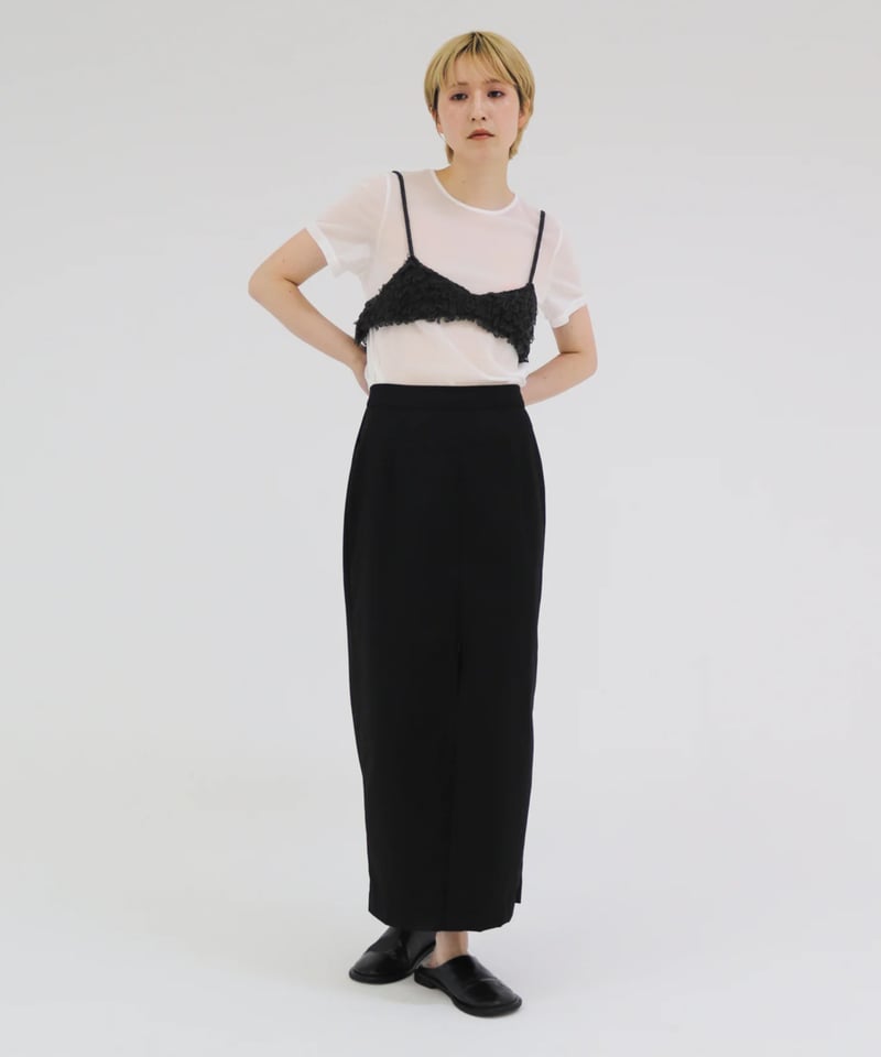 Loop Fringe Knit Bustier | lit