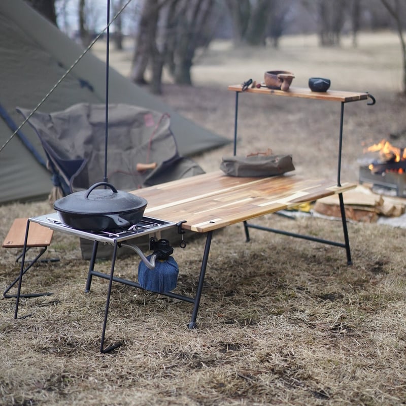 Craft Works Mag アウトドアテーブル 木製折りたたみ式 テーブル Craft Works Mag アウトドアテーブル 木製折りたたみ式 テーブル