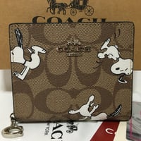 【未使用/処分！】COACH×PEANUTS スヌーピー財布★二つ折り★コーチ　C4591