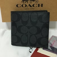 【未使用/処分！】COACH 財布★二つ折り　コンパクト★コーチ　F75006 黒