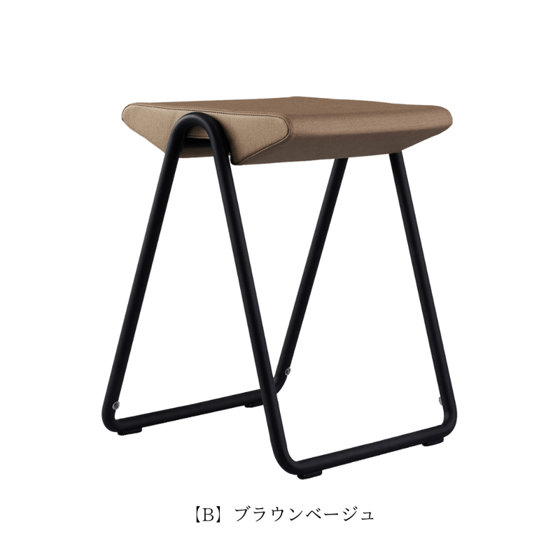 ベージュとブラウンのスツール スツール「HITOHI」 | 若林佛具製作所 公式オンラインストア