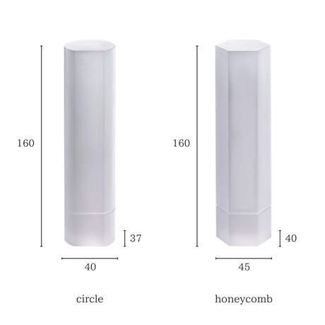 位牌「HANA」形状：circle/honeycomb 素材：アクリル