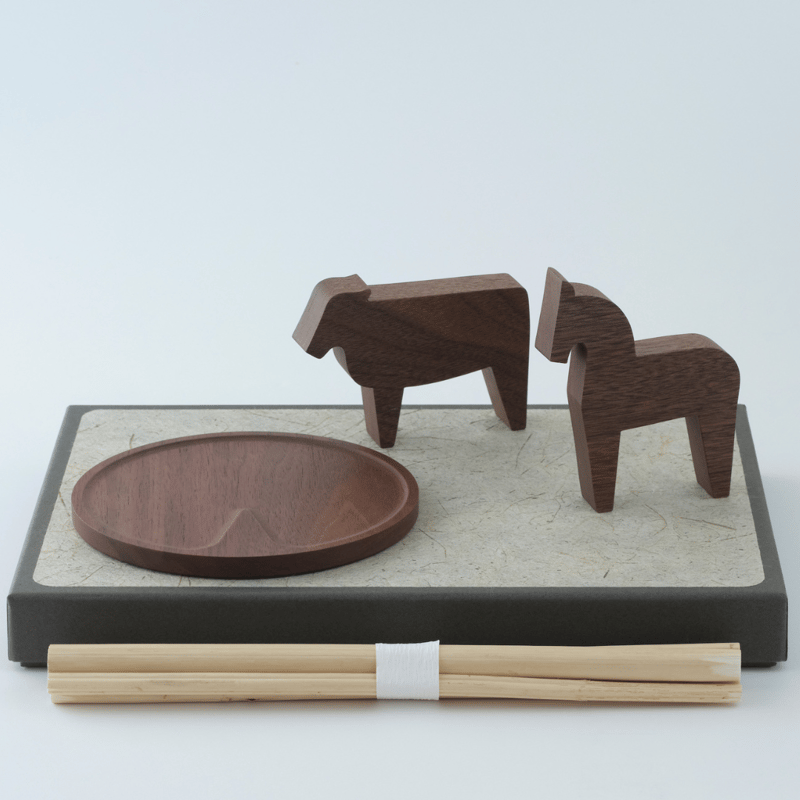 トンちゃん　お盆飾り 初盆セット お盆 新盆 デザイナーズ 2点セット 44 盆提灯 BONTOU