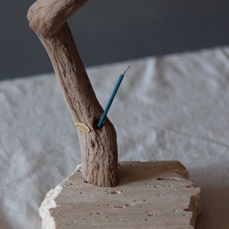Driftwood incense holder#A