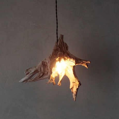 Driftwood roots crystal pendant light