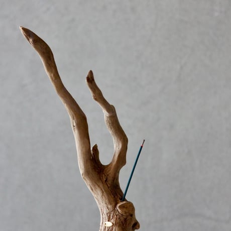 Driftwood branch incense holder