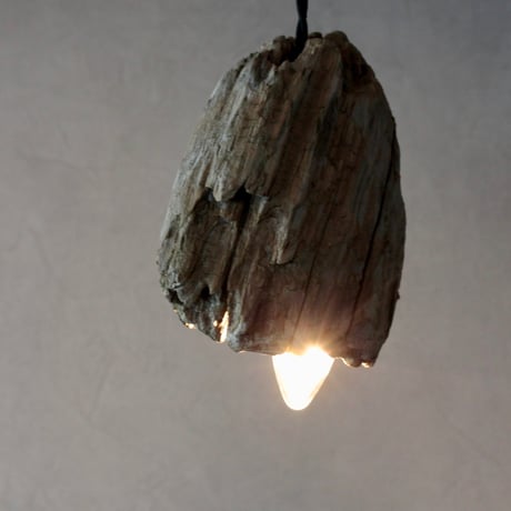 Woodblock pendant light
