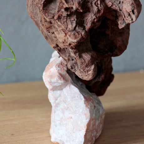 Driftwood×natunalstone Flower vase