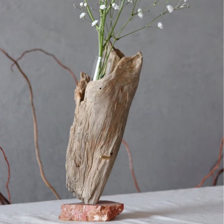 Driftwood natunalstone flowervase#8