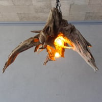 4bulbs Driftwood pendant light