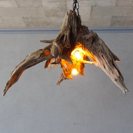 4bulbs Driftwood pendant light