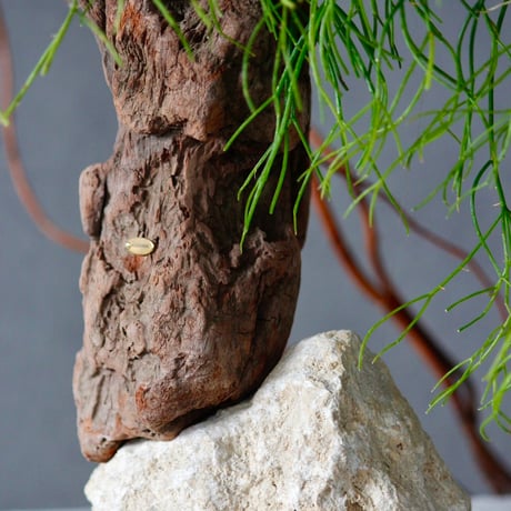 Driftwood natunalstone flowervase#C