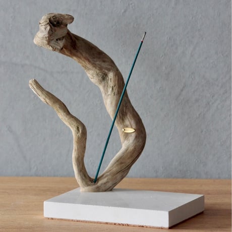 Driftwood incense holder#A